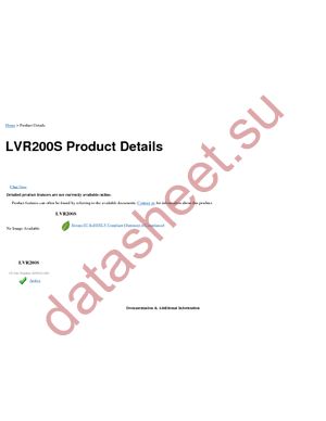 LVR200S datasheet  